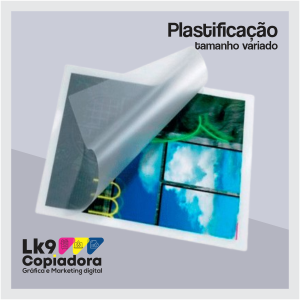 Plastificação polaseal RG, A5, A4, A3    